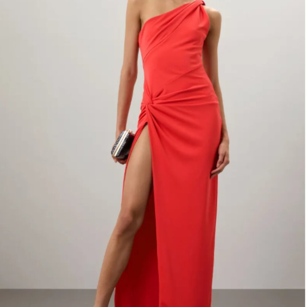 Nicholas Coral One Shoulder Evening Gown Size 8